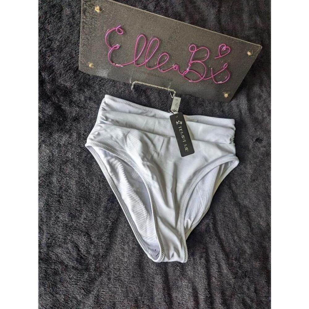 NWT Tempt Me White Bikini Bottom XS